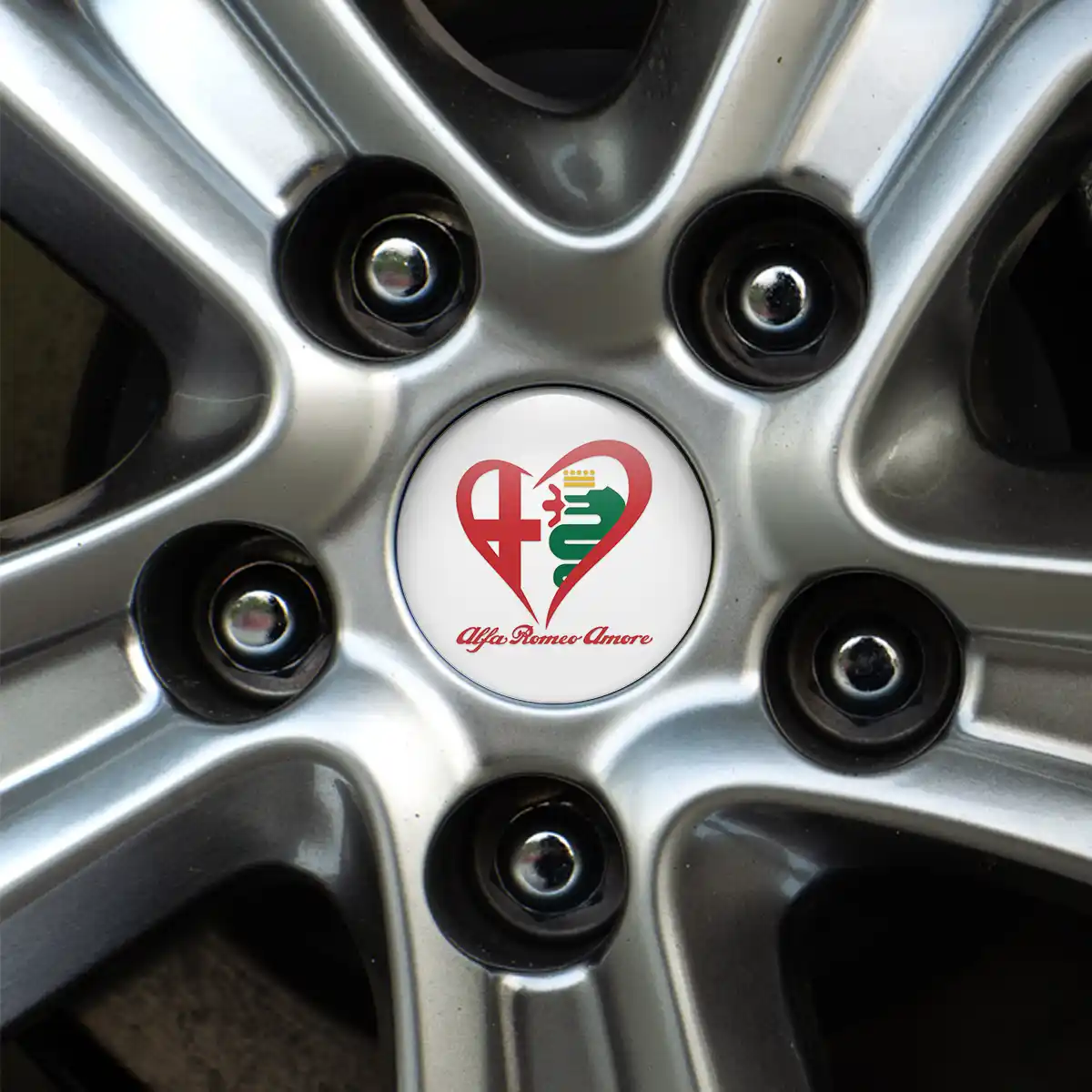 Alfa Romeo Logo Emblem Self-Adhesive Luxury Edition
