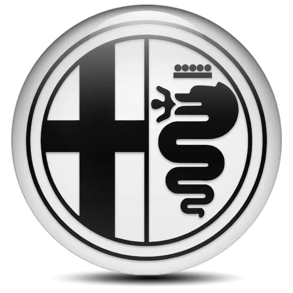 Alfa Romeo Logo Emblem Self-Adhesive Premium Quality