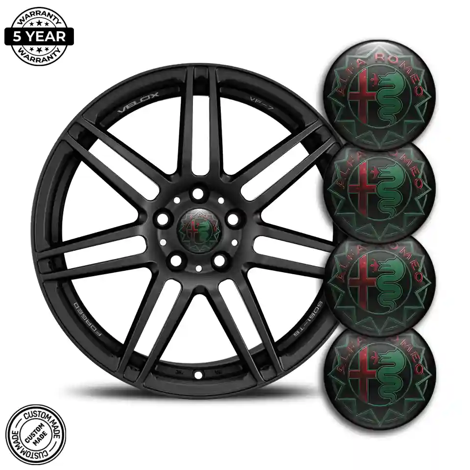 Alfa Romeo Logo Emblem Self-Adhesive Sleek Style