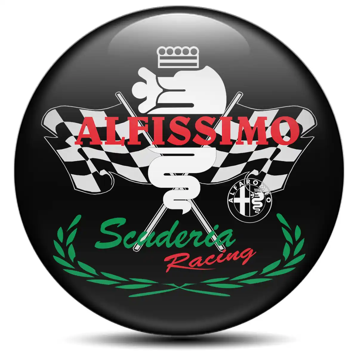 Alfa Romeo Logo Silicone Badge Premium Edition