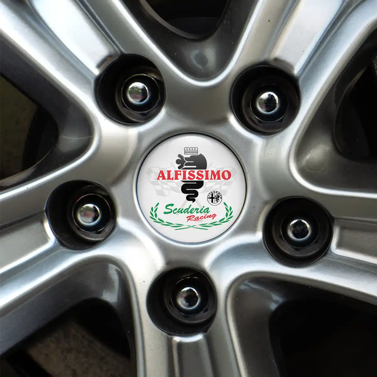 Alfa Romeo Logo Silicone Badge Premium Quality