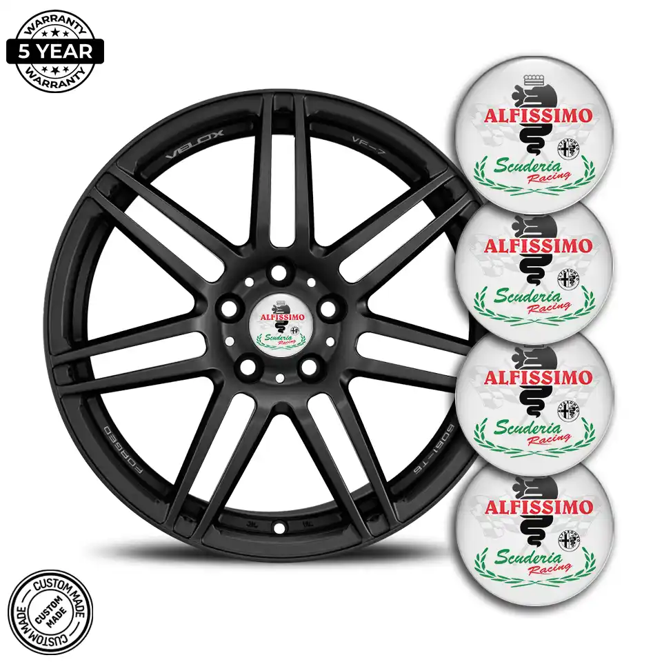 Alfa Romeo Logo Silicone Badge Premium Quality