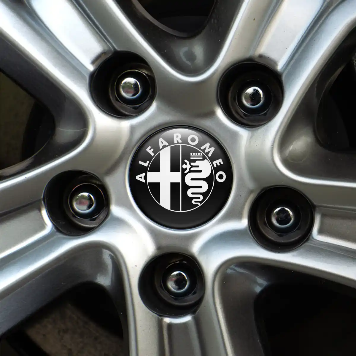 Alfa Romeo Logo Silicone Badge Self-Adhesive Limited Edition