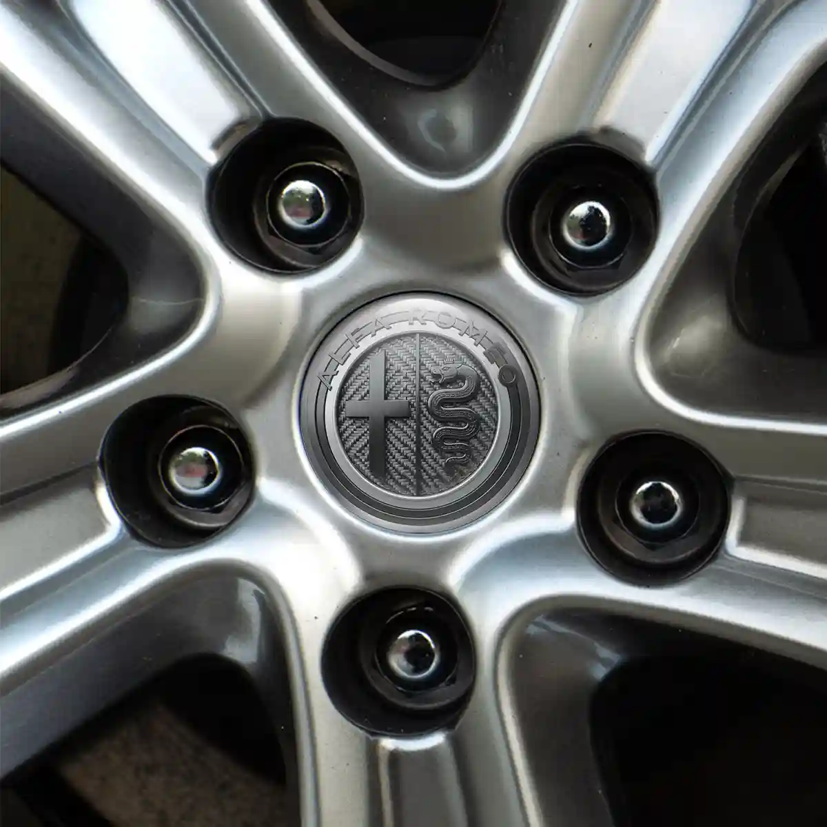 Alfa Romeo Logo Silicone Emblem Sleek Style