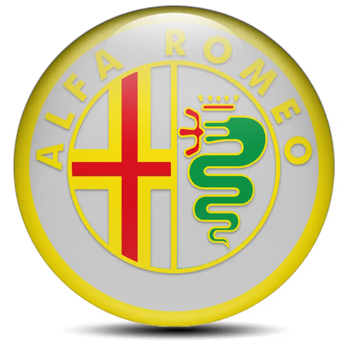 Alfa Romeo Logo Silicone Sticker High Quality