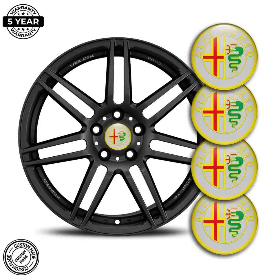 Alfa Romeo Logo Silicone Sticker High Quality