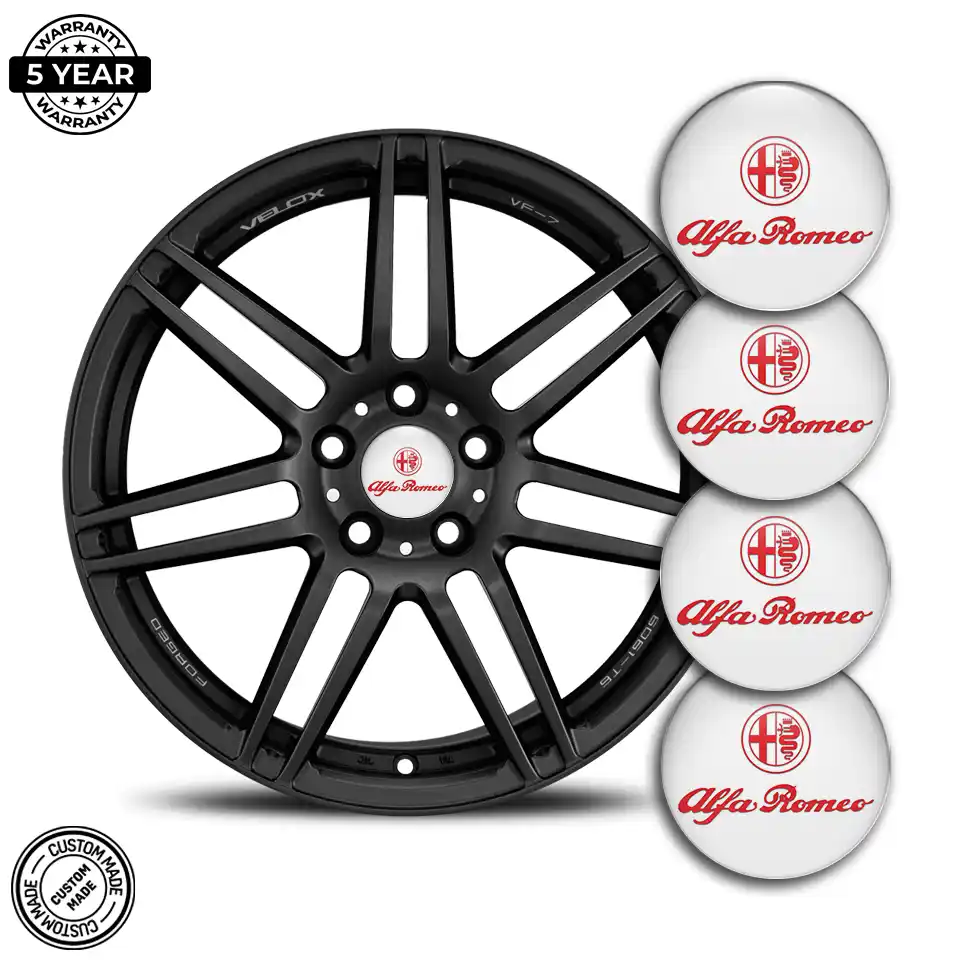 Alfa Romeo Logo Silicone Sticker Limited Edition
