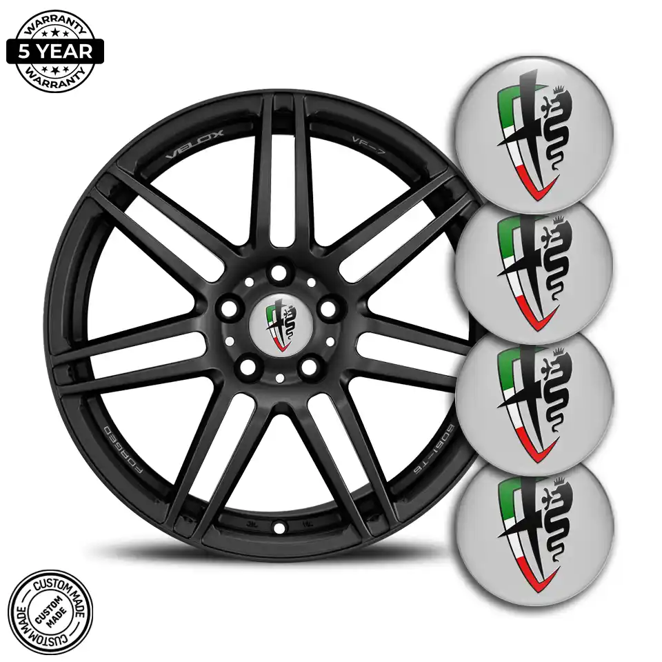 Alfa Romeo Logo Silicone Sticker Premium Edition