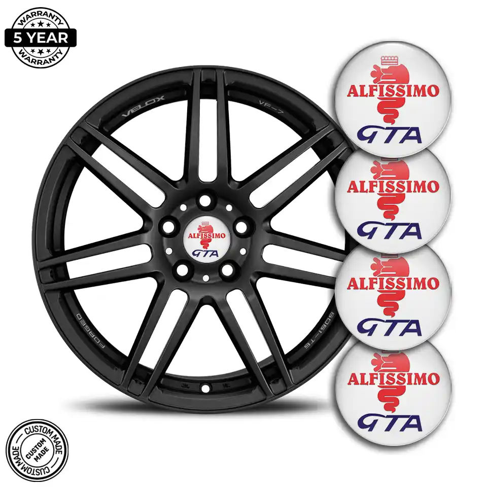 Alfa Romeo Logo Silicone Sticker Premium Quality