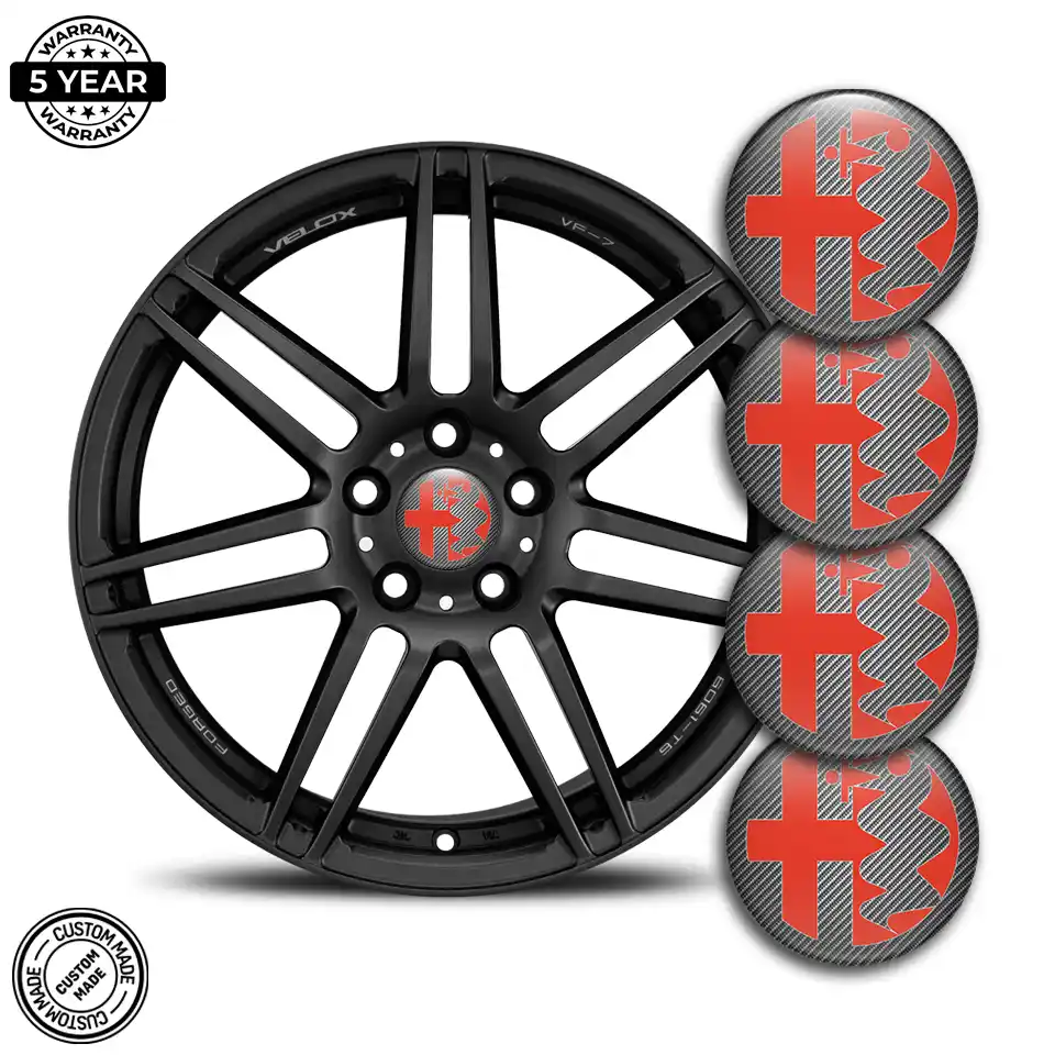 Alfa Romeo Logo Silicone Sticker Self-Adhesive Luxury Edition