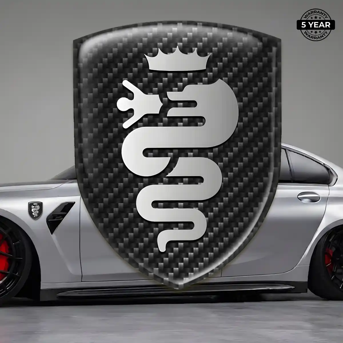Alfa Romeo Logo Sticker Deluxe Edition