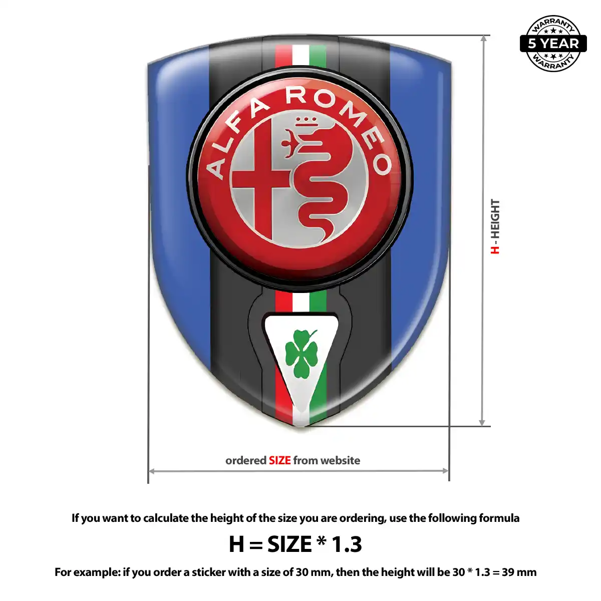 Alfa Romeo Logo Sticker Elite Edition