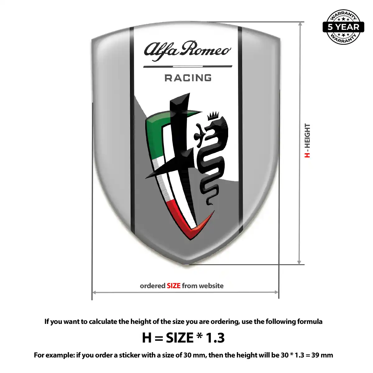 Alfa Romeo Logo Sticker Exclusive Series
