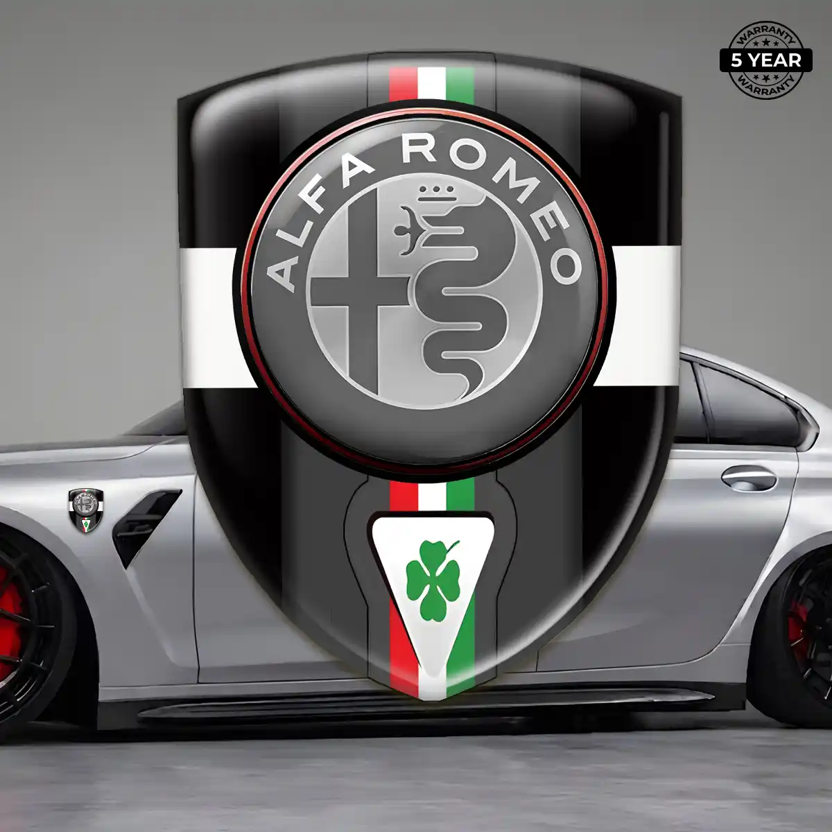 Alfa Romeo Logo Sticker Prime Quality