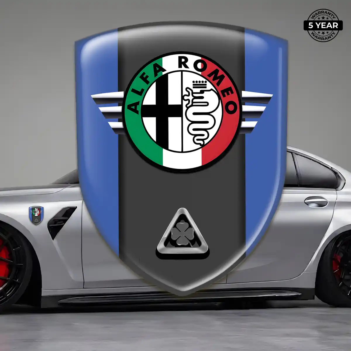Alfa Romeo Polyurethane Domed Sticker Deluxe Edition