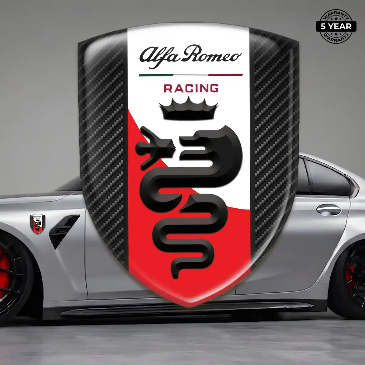Alfa Romeo Polyurethane Domed Sticker Exclusive Series