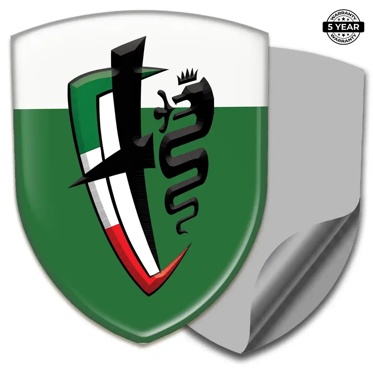 Alfa Romeo Polyurethane Domed Sticker Prestige Line