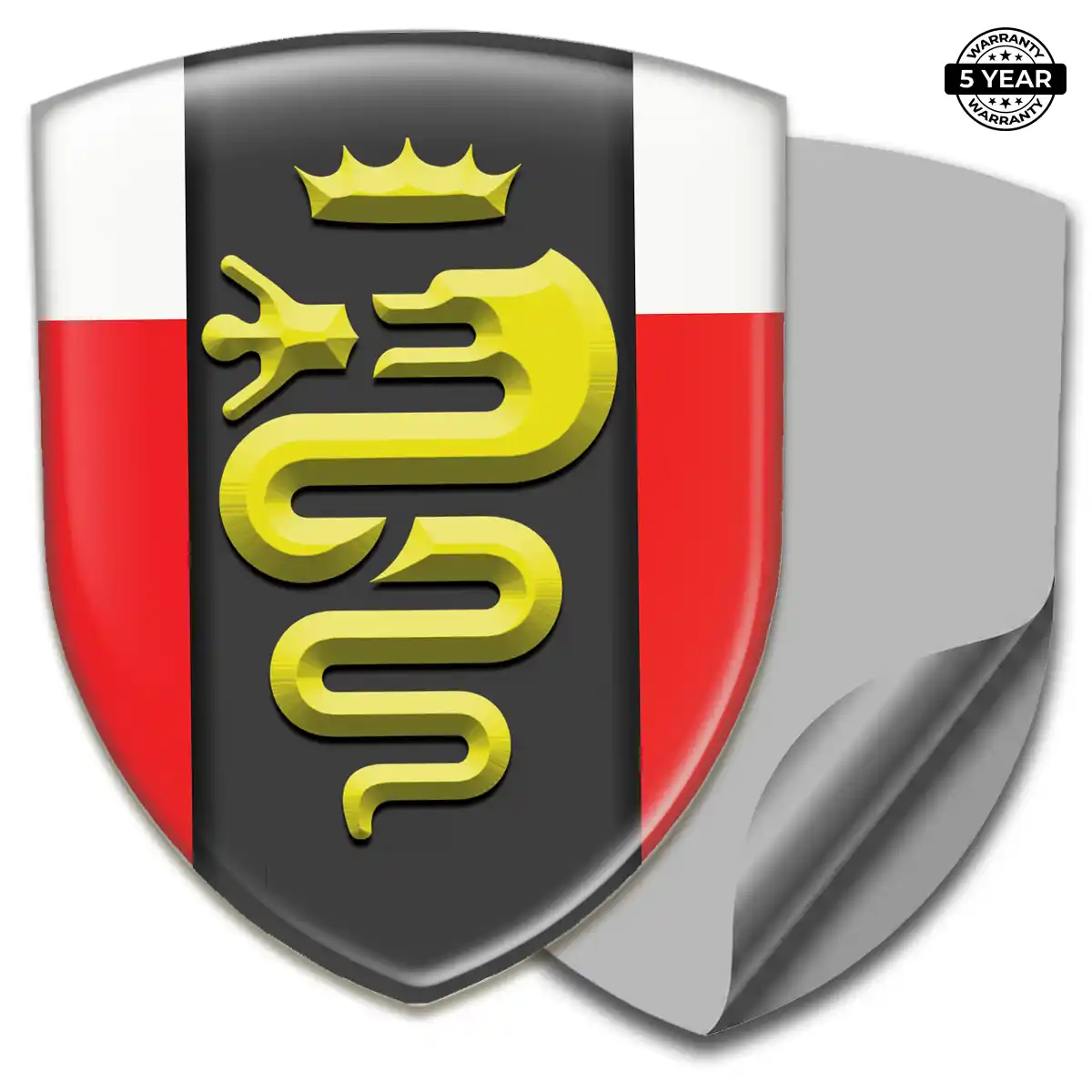 Alfa Romeo Polyurethane Domed Sticker Signature Grade