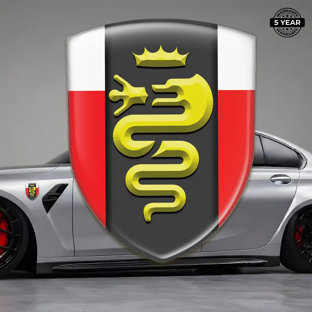 Alfa Romeo Polyurethane Domed Sticker Signature Grade