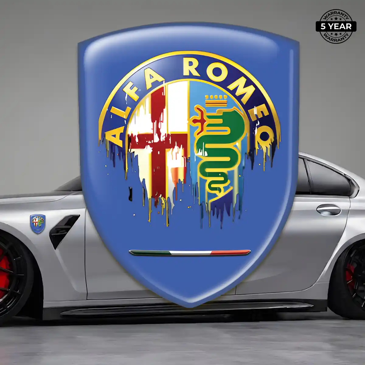 Alfa Romeo Polyurethane Domed Sticker Superior Craft