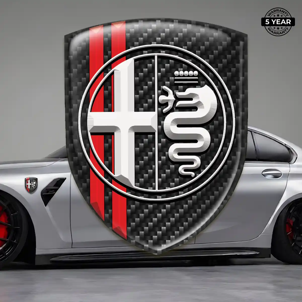 Alfa Romeo Resin Badge Sticker Exclusive Series