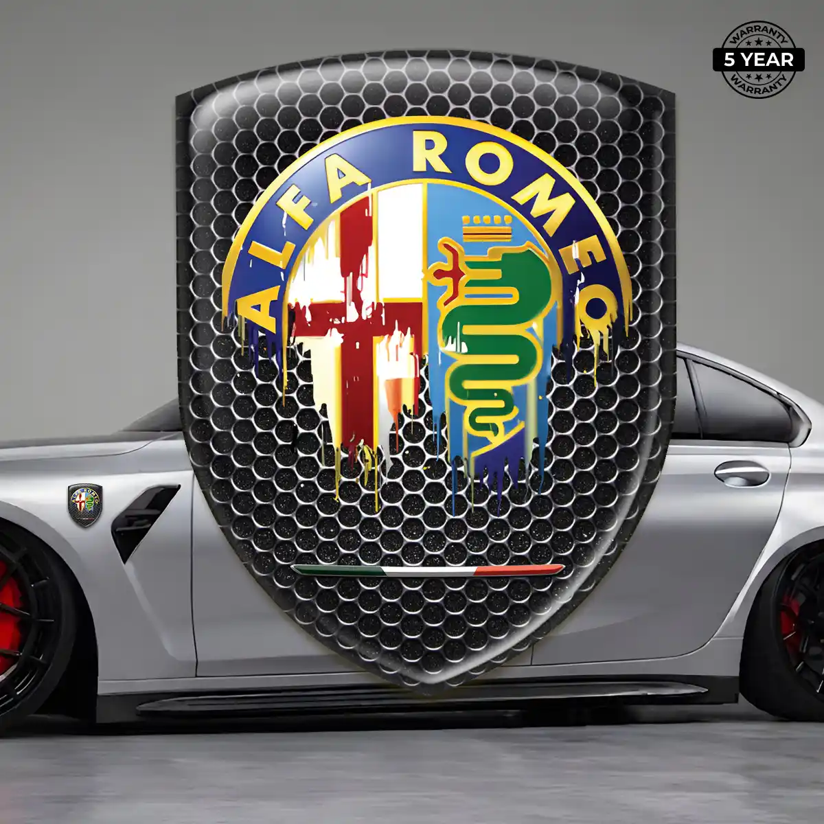 Alfa Romeo Resin Badge Sticker Prestige Line