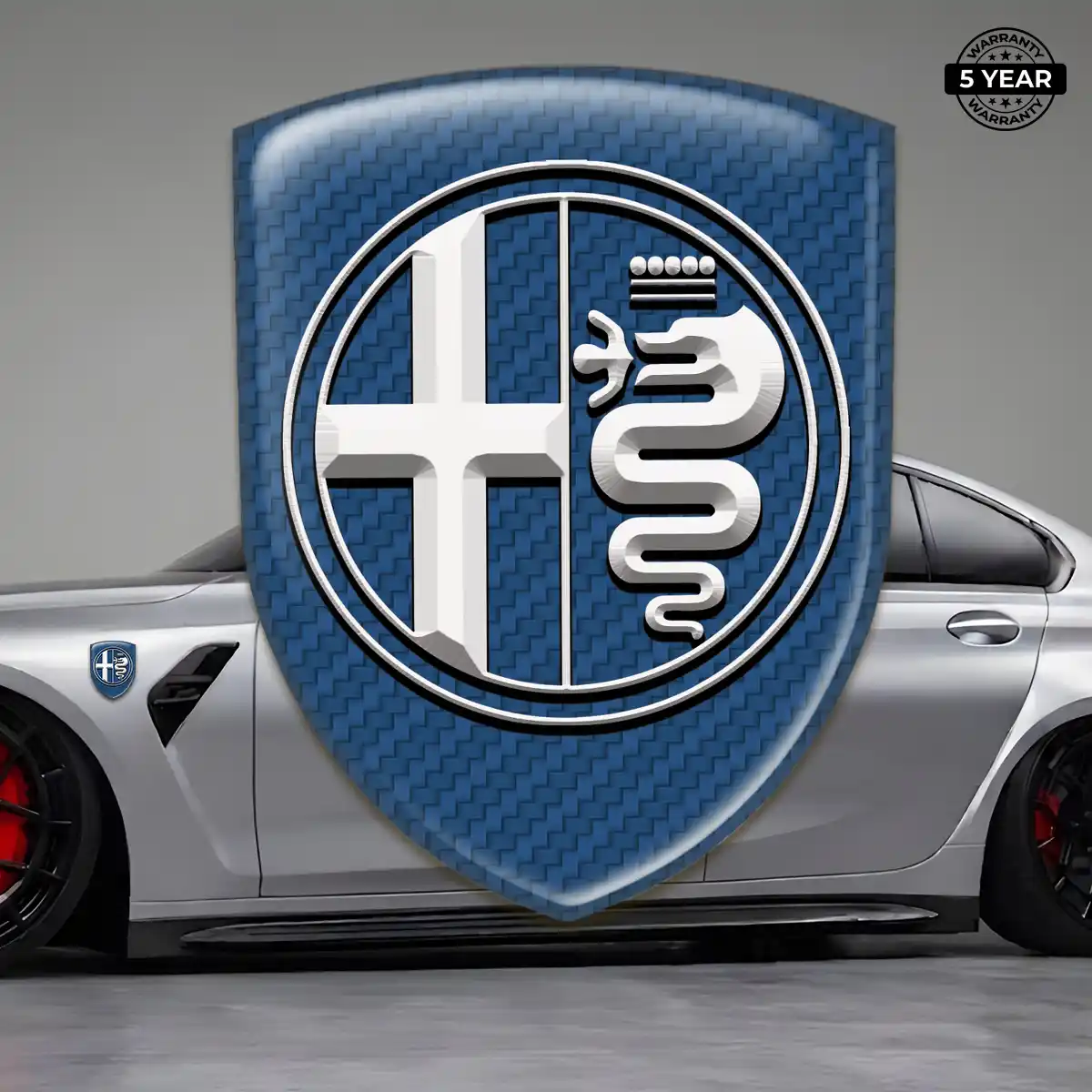 Alfa Romeo Resin Badge Sticker Superior Craft