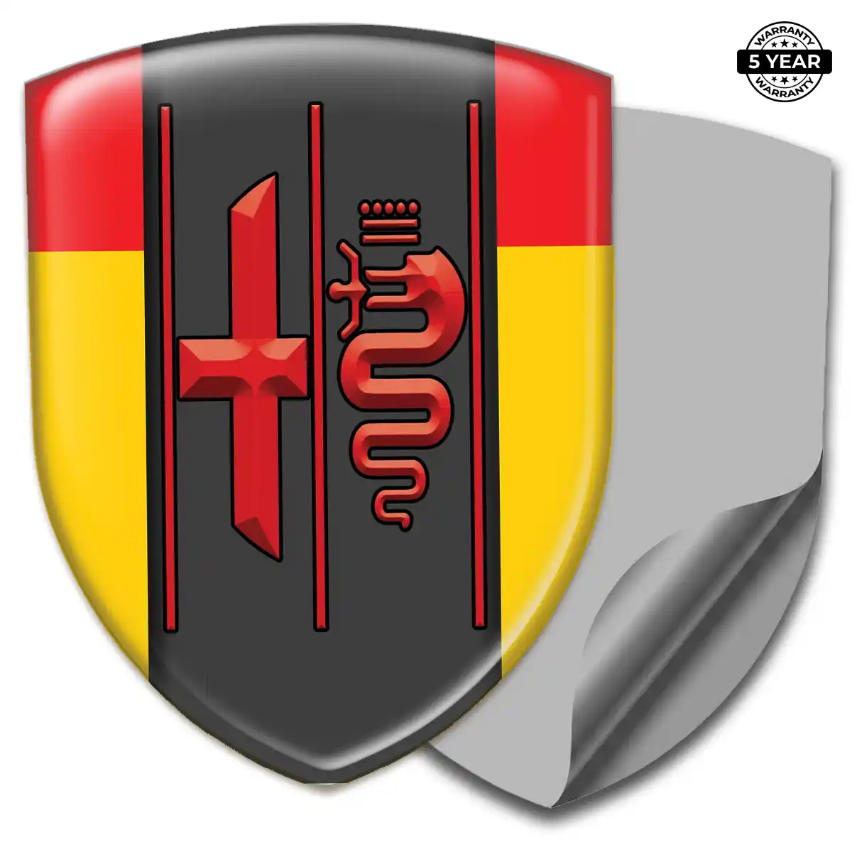 Alfa Romeo Resin Domed Sticker Prime Quality