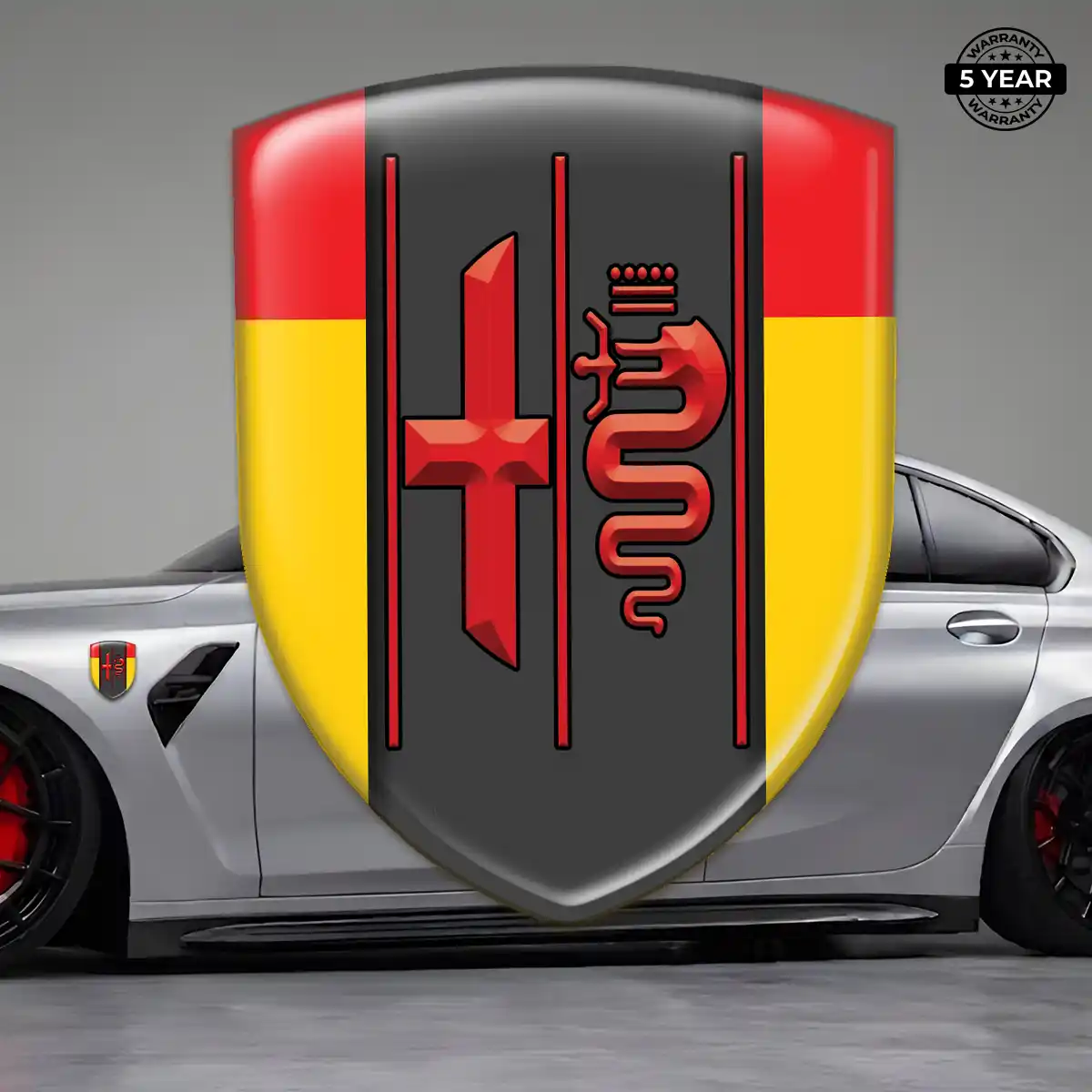 Alfa Romeo Resin Domed Sticker Prime Quality