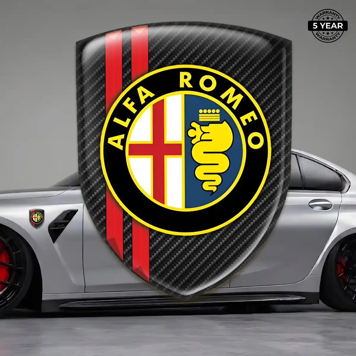 Alfa Romeo Resin Emblem Sticker Exclusive Series