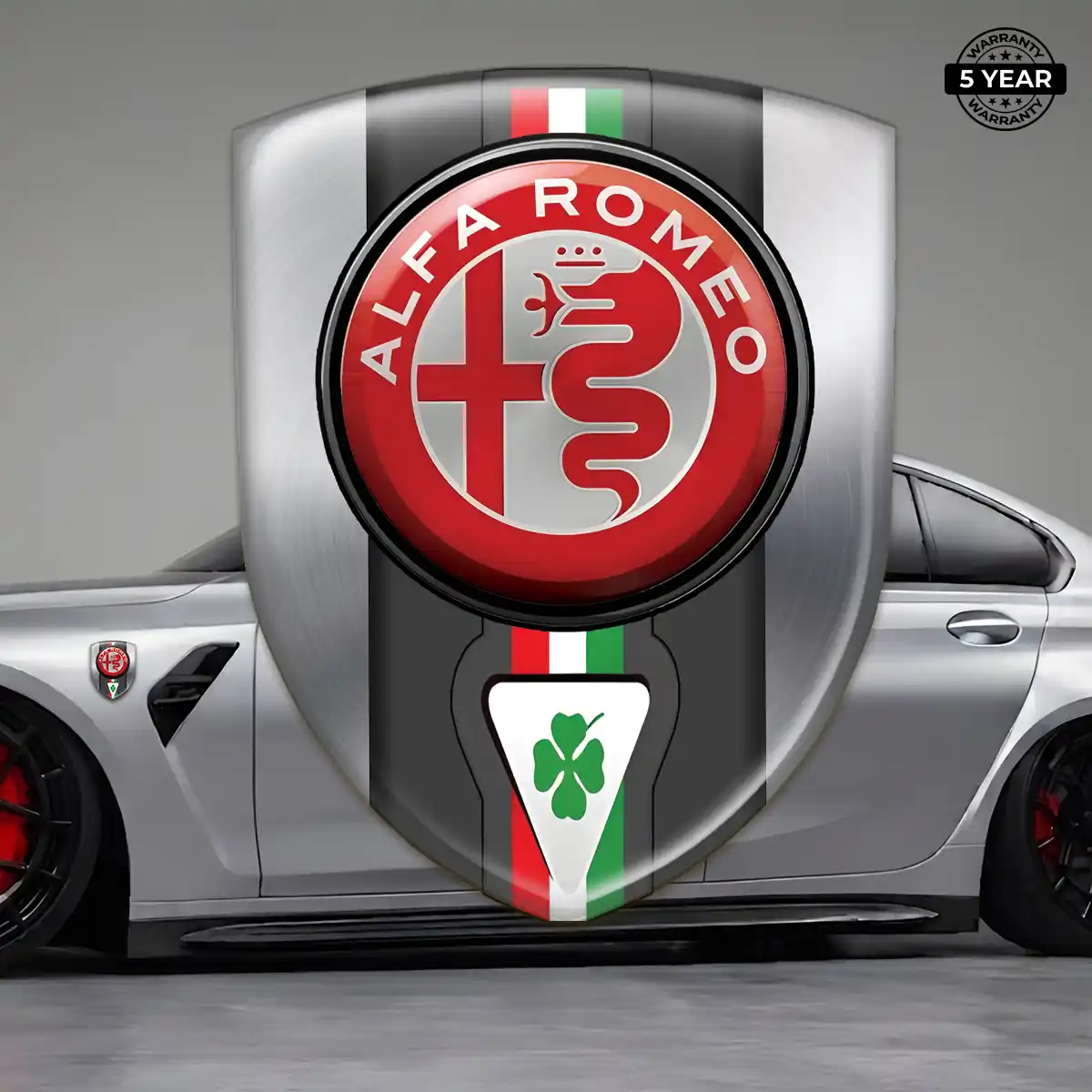 Alfa Romeo Resin Emblem Sticker Prestige Line