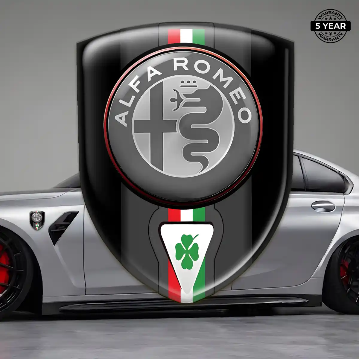Alfa Romeo Resin Emblem Sticker Prime Quality