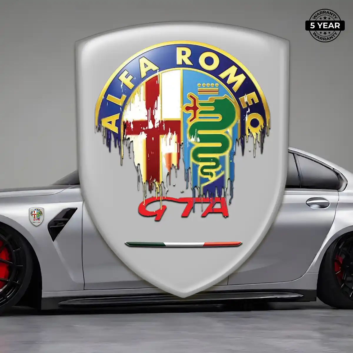 Alfa Romeo Resin Emblem Sticker Signature Grade