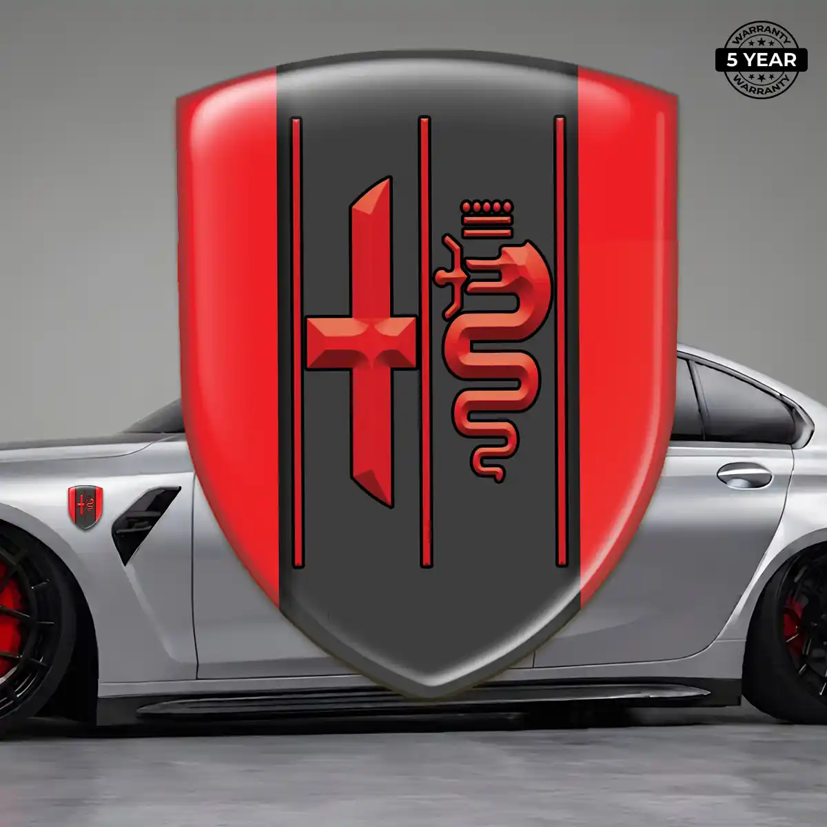 Alfa Romeo Resin Emblem Sticker Superior Craft