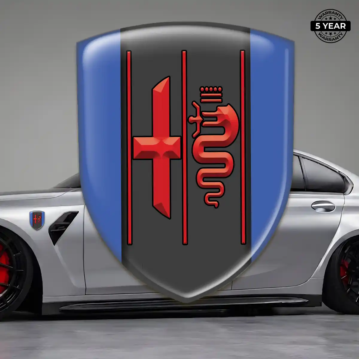 Alfa Romeo Self Adhesive Emblem Sticker Elite Finish