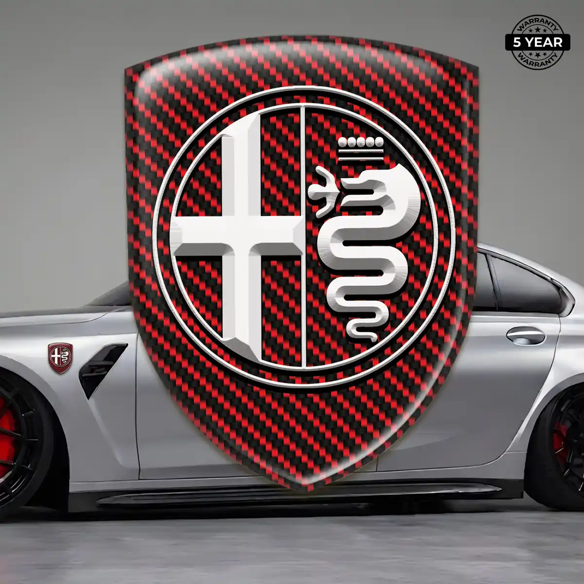 Alfa Romeo Self Adhesive Emblem Sticker Refined Design
