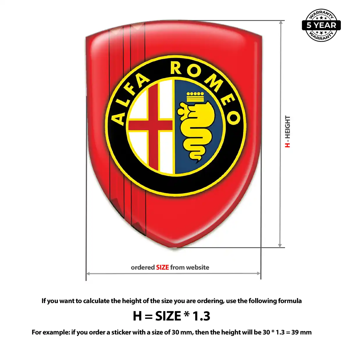 Alfa Romeo Silicone Badge Deluxe Edition