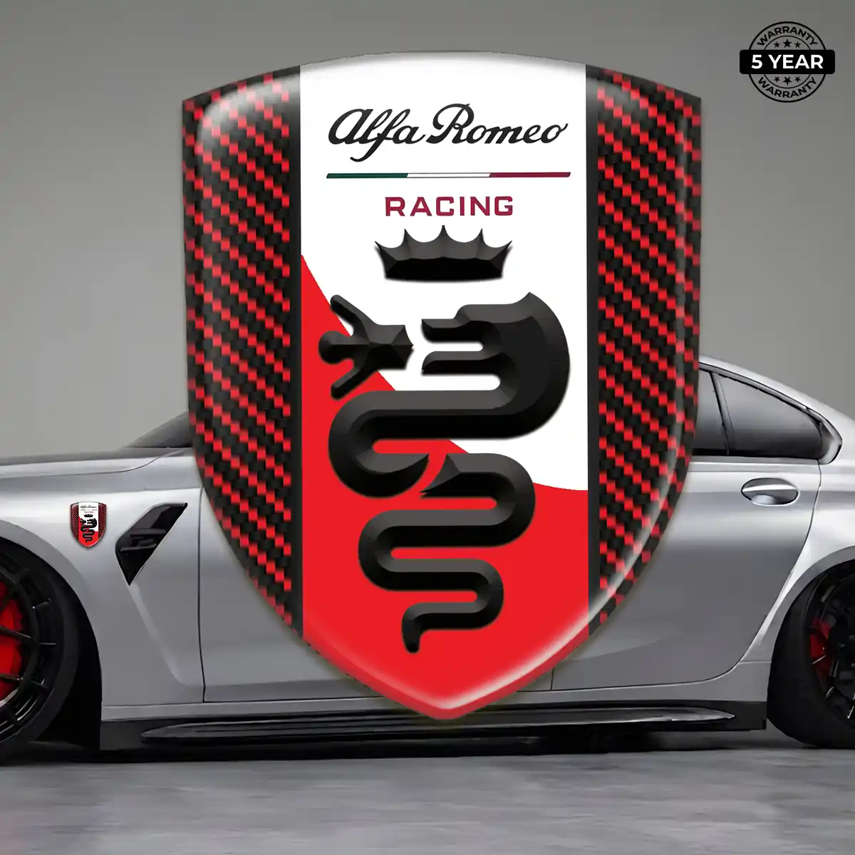 Alfa Romeo Silicone Badge Elite Finish