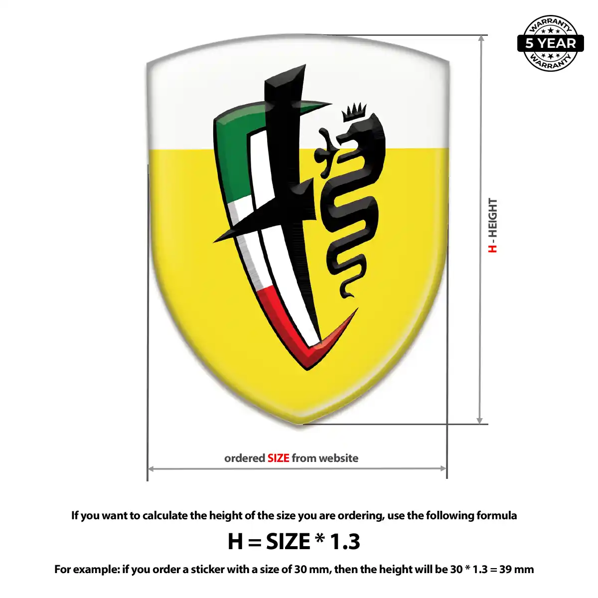 Alfa Romeo Silicone Badge Exclusive Series