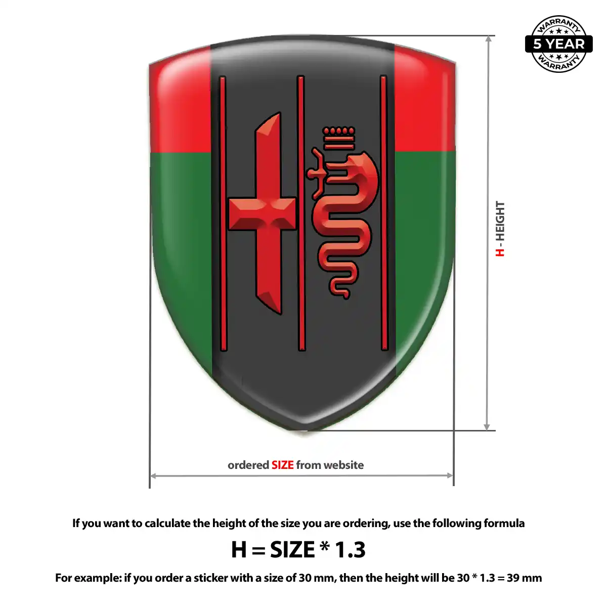 Alfa Romeo Silicone Badge Prestige Line
