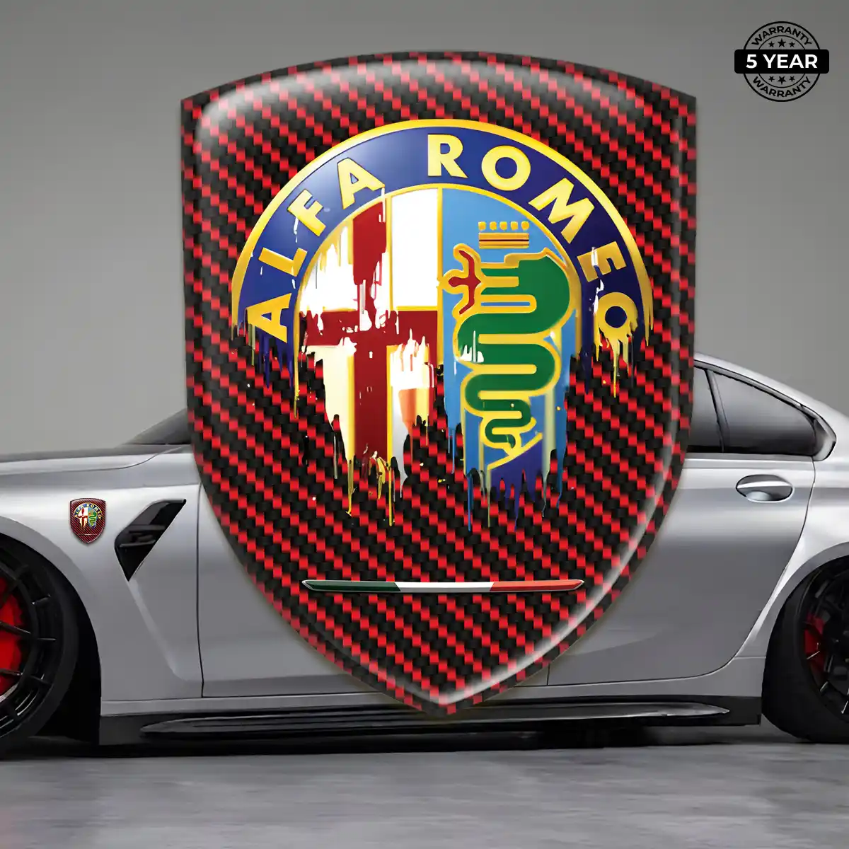 Alfa Romeo Silicone Badge Signature Grade