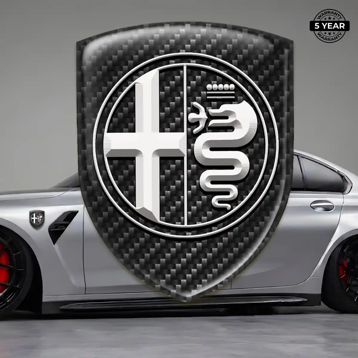 Alfa Romeo Silicone Badge Superior Craft