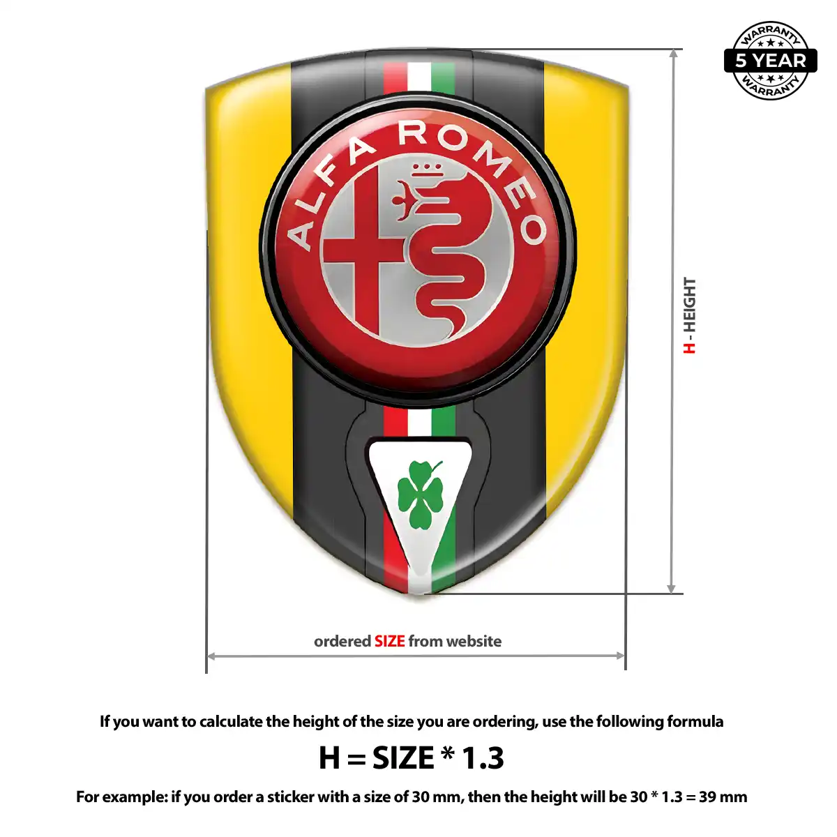 Alfa Romeo Silicone Emblem Deluxe Edition