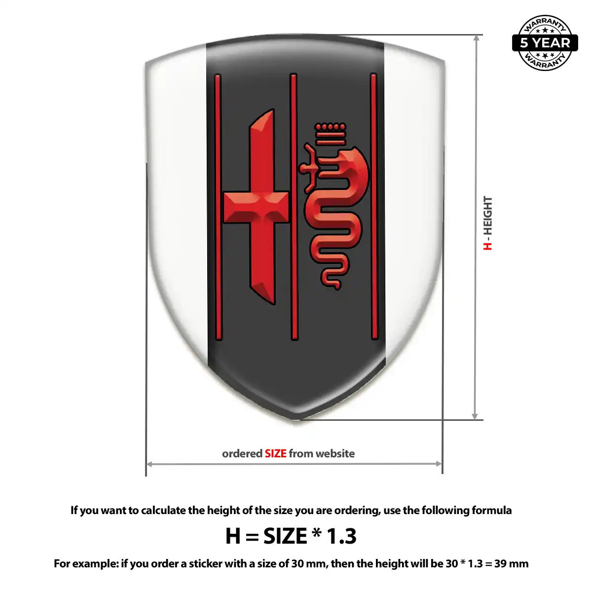 Alfa Romeo Silicone Emblem Elite Edition