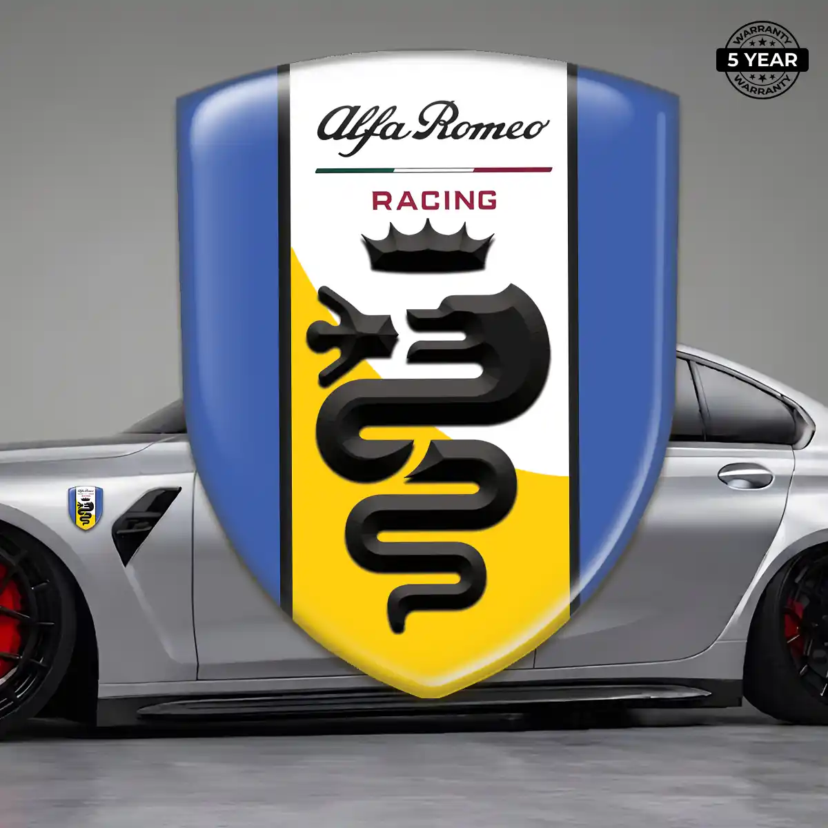 Alfa Romeo Silicone Emblem Elite Finish
