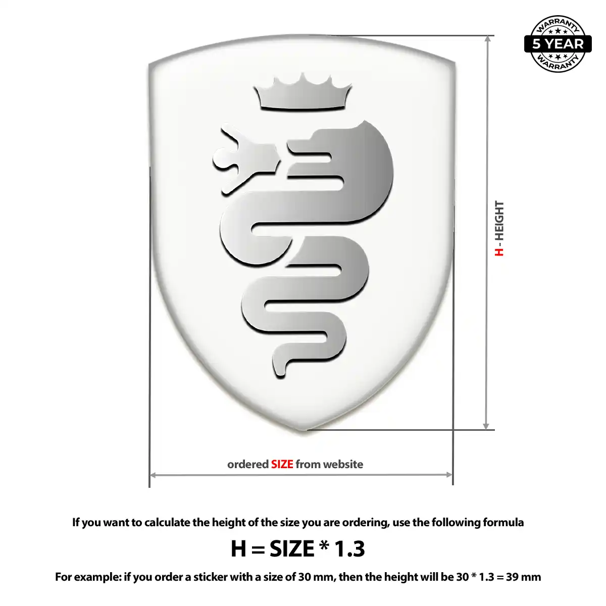 Alfa Romeo Silicone Emblem Prestige Line