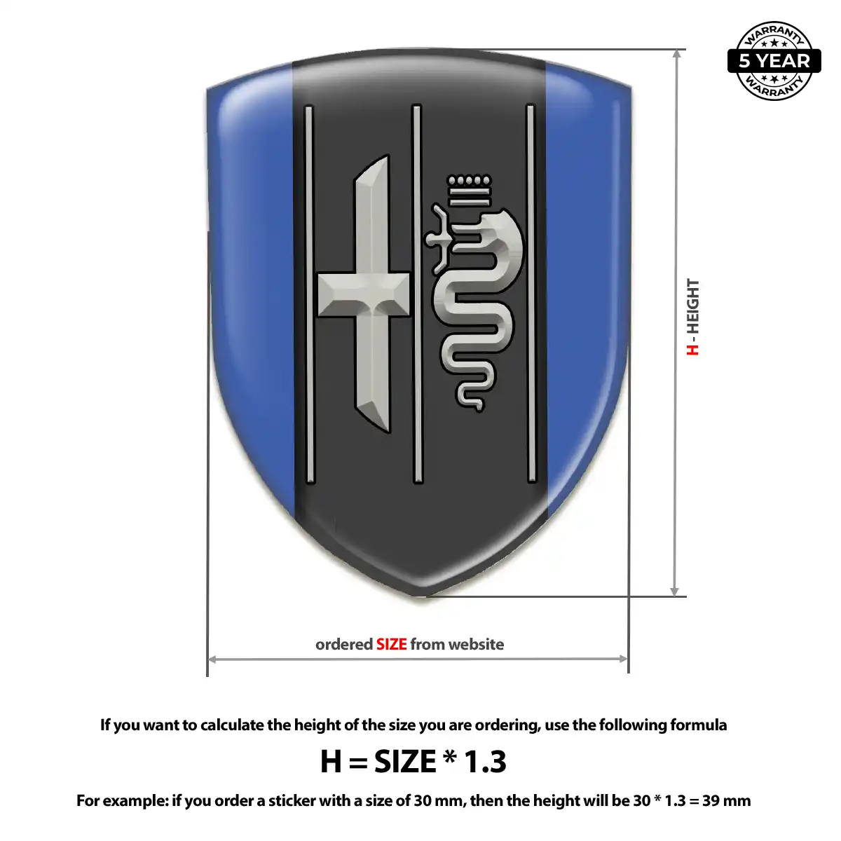Alfa Romeo Silicone Emblem Prime Quality