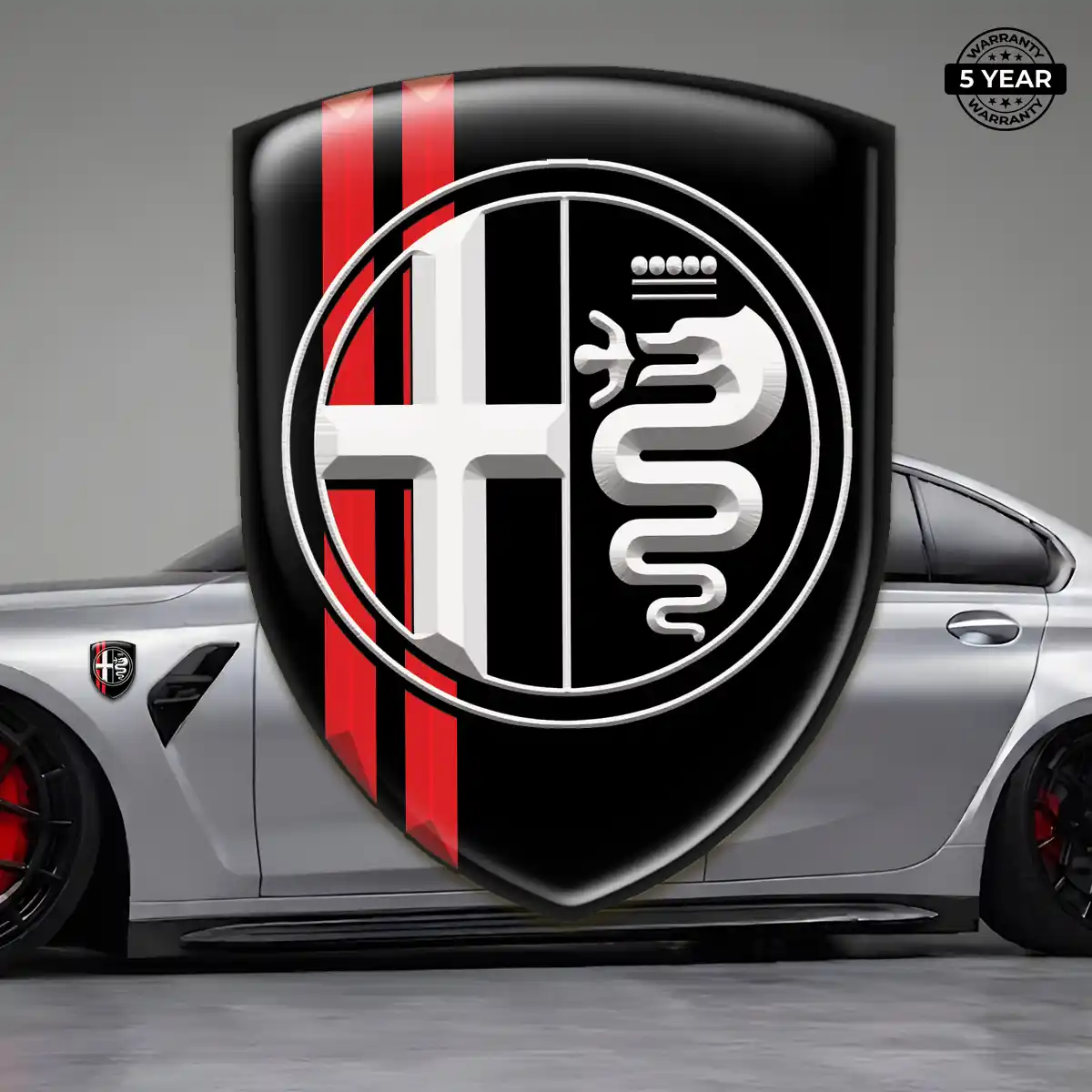 Alfa Romeo Silicone Emblem Refined Design