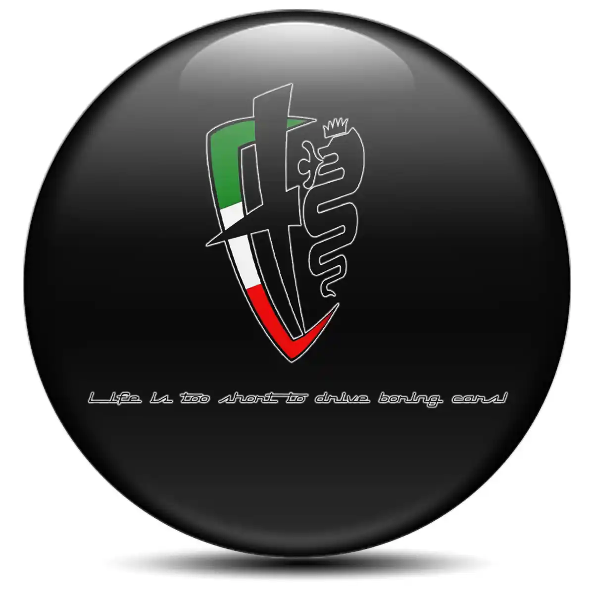 Alfa Romeo Silicone Emblem Self-Adhesive Premium Quality