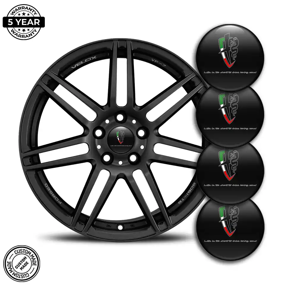 Alfa Romeo Silicone Emblem Self-Adhesive Premium Quality